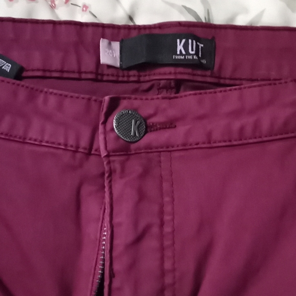 Maroon Kut from the Kloth Donna ankle skinny - Picture 2 of 4